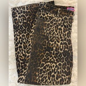 Leopard Print Women Jeans